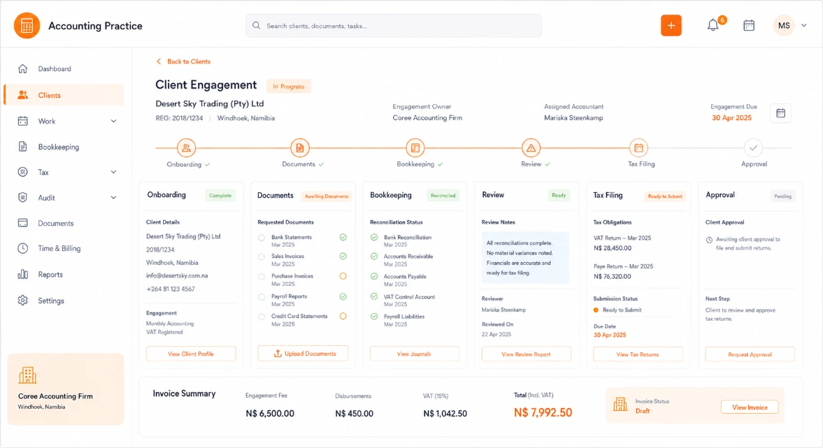Coree Accounting Firm Workflow