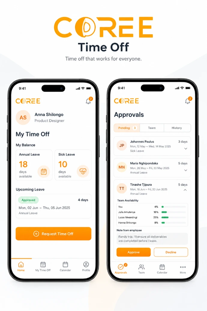COREE Time Off employee leave management