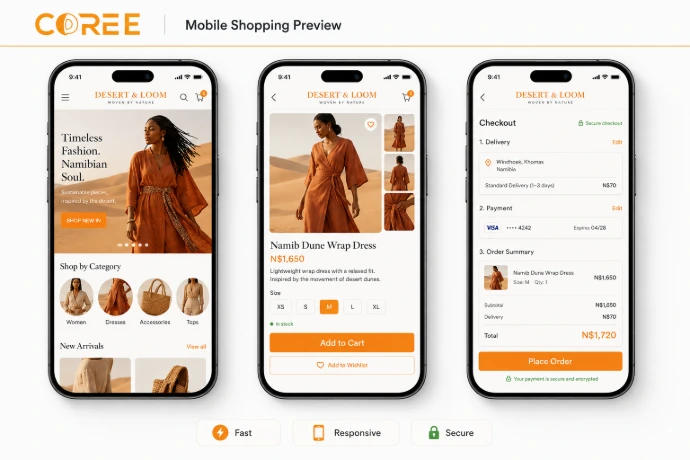 COREE eCommerce mobile shopping