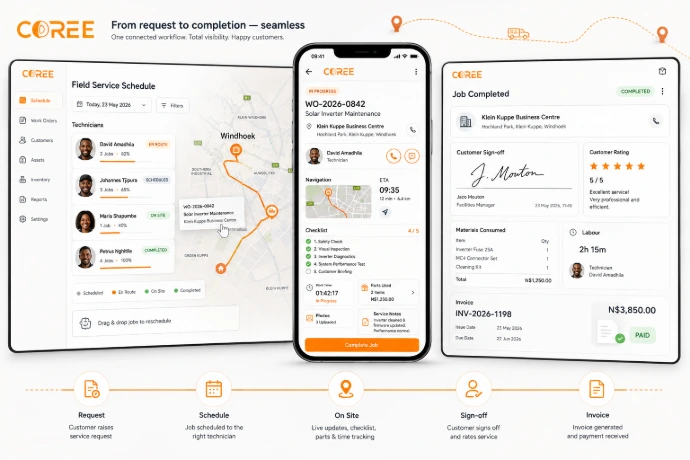 COREE Field Service job management