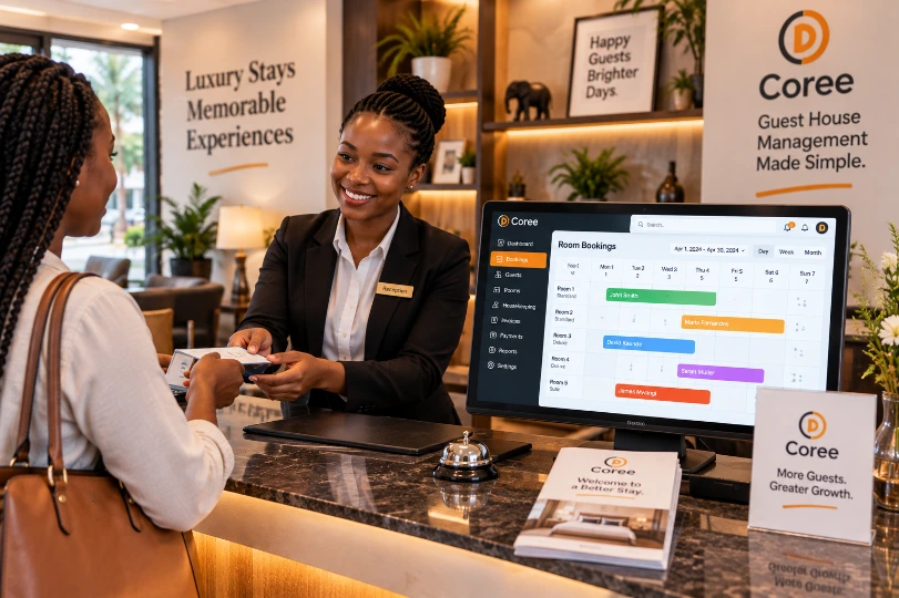 Coree Guest House Management Dashboard