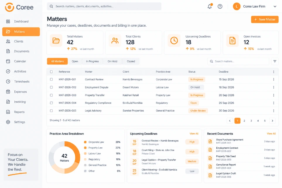 Coree Law Firm Workflow