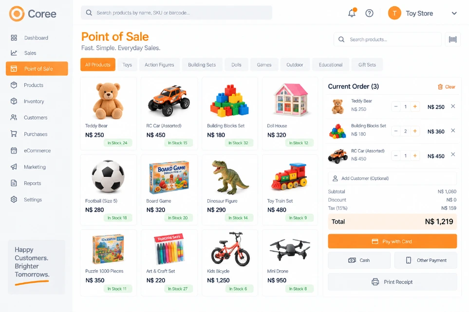 Coree Toy Store Workflow